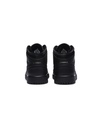 Air Jordan Big Kids 1 Mid - Triple Black