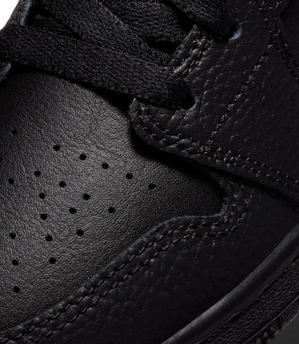 Air Jordan Big Kids 1 Mid - Triple Black