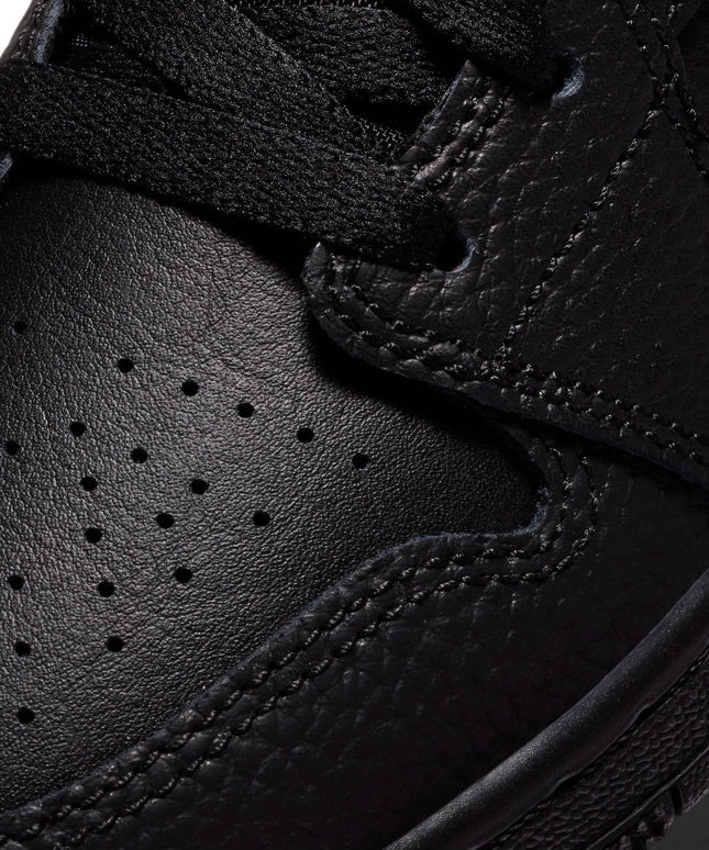 Air Jordan Big Kids 1 Mid - Triple Black