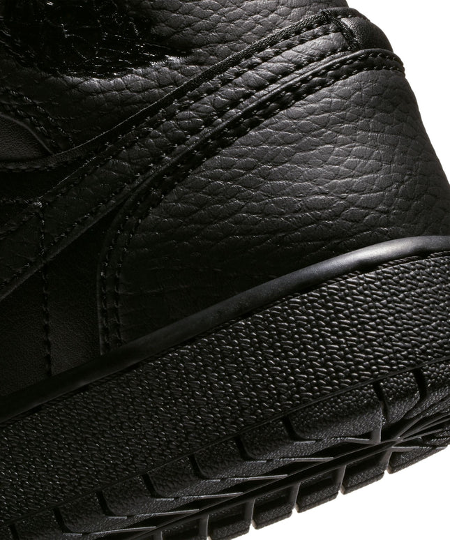 Air Jordan Big Kids 1 Mid - Triple Black