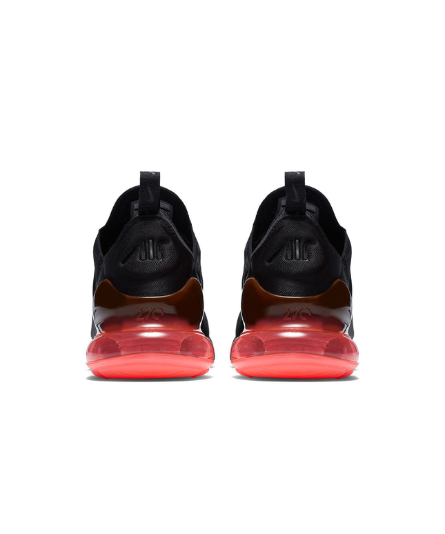 Nike Mens Air Max 270 Black/Black-Hot Punch