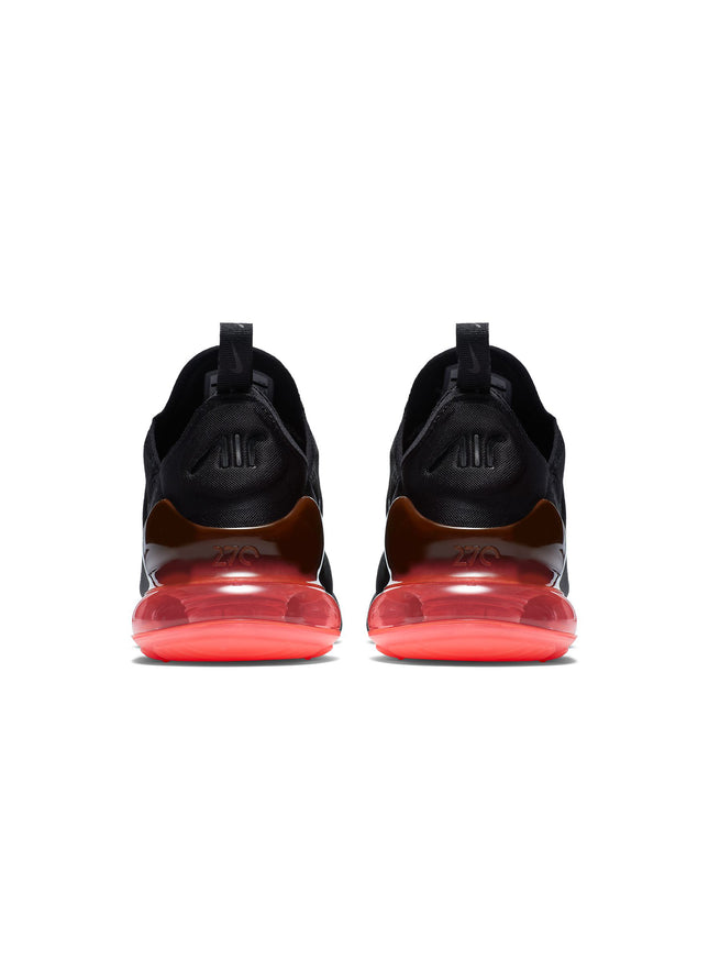 Nike Mens Air Max 270 Black/Black-Hot Punch
