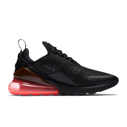 Nike Mens Air Max 270 Black/Black-Hot Punch