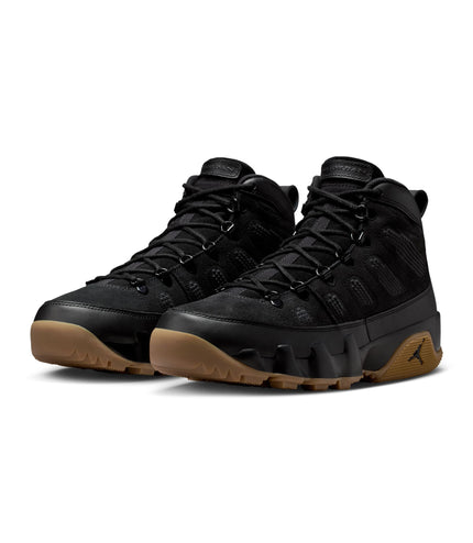 Air Jordan Mens 9 Retro - Black/Gum