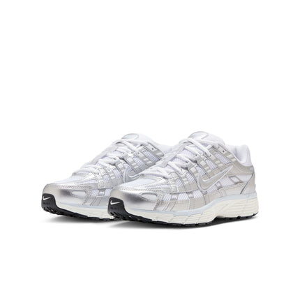 Nike Womens P-6000 - White/Metallic Silver