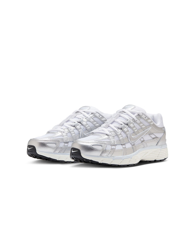 Nike Womens P-6000 - White/Metallic Silver