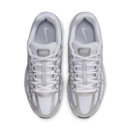 Nike Womens P-6000 - White/Metallic Silver