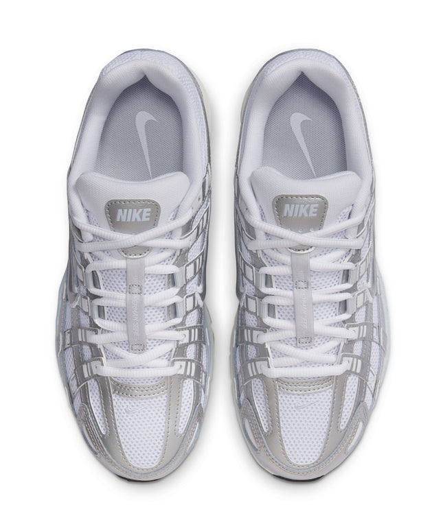 Nike Womens P-6000 - White/Metallic Silver