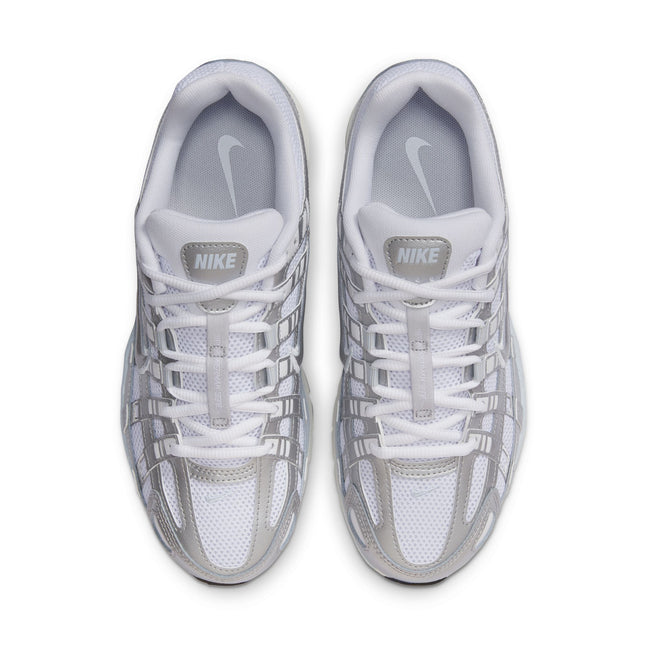 Nike Womens P-6000 - White/Metallic Silver