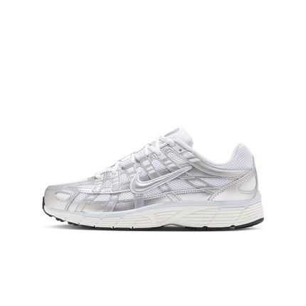 Nike Womens P-6000 - White/Metallic Silver