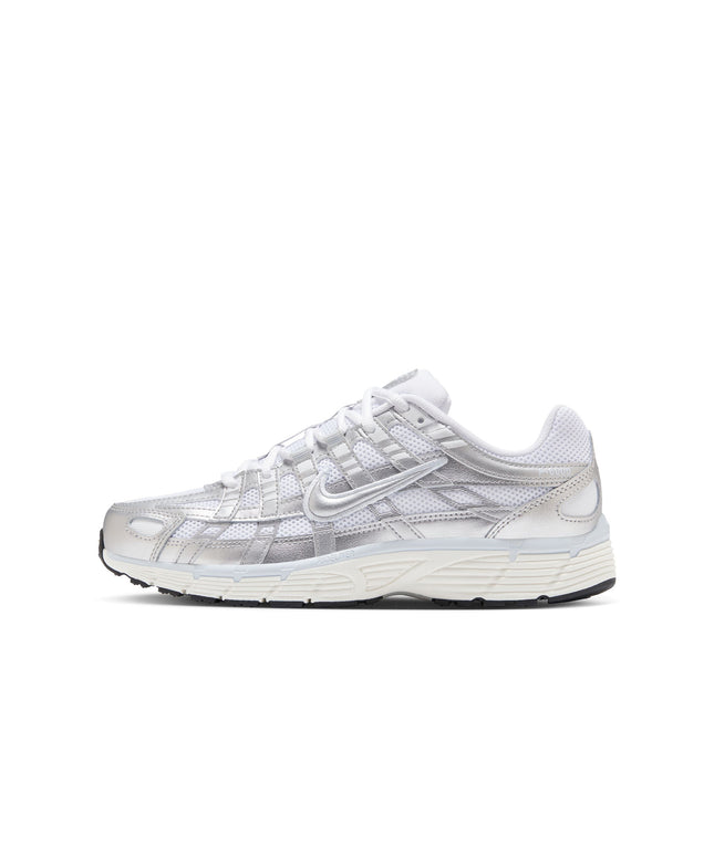 Nike Womens P-6000 - White/Metallic Silver