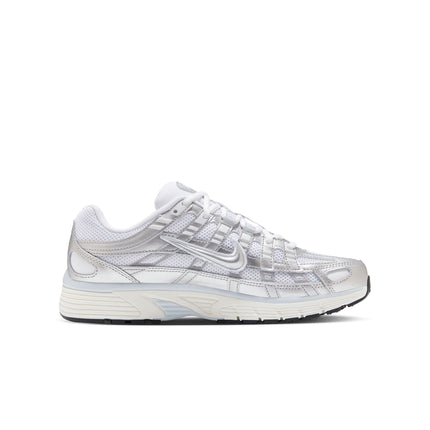 Nike Womens P-6000 - White/Metallic Silver