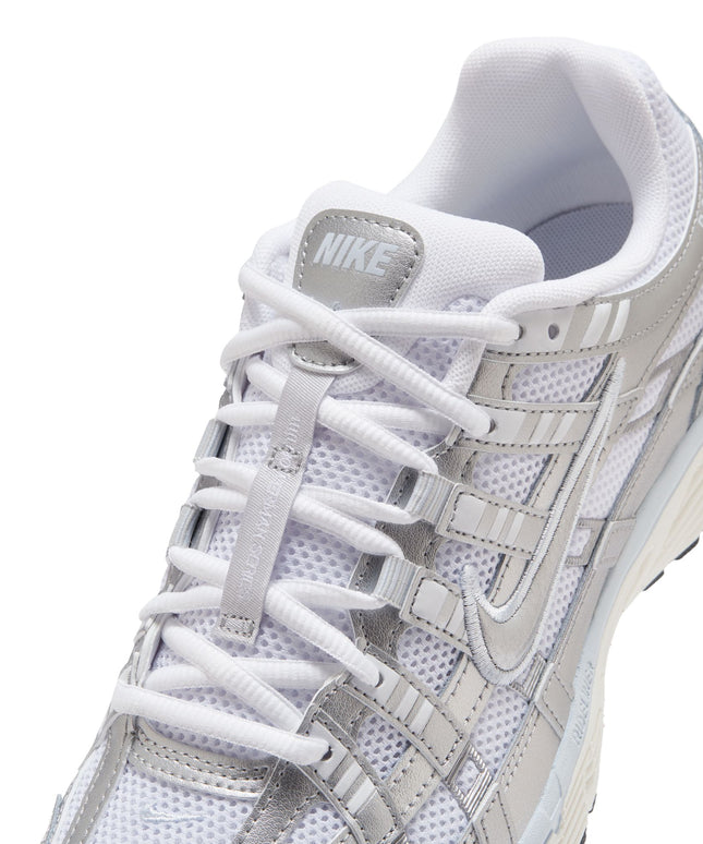 Nike Womens P-6000 - White/Metallic Silver