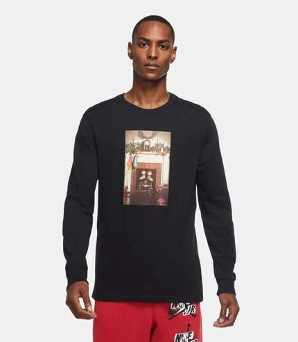 Air Jordan Mens Jumpman Chimney Long Sleeve - Black