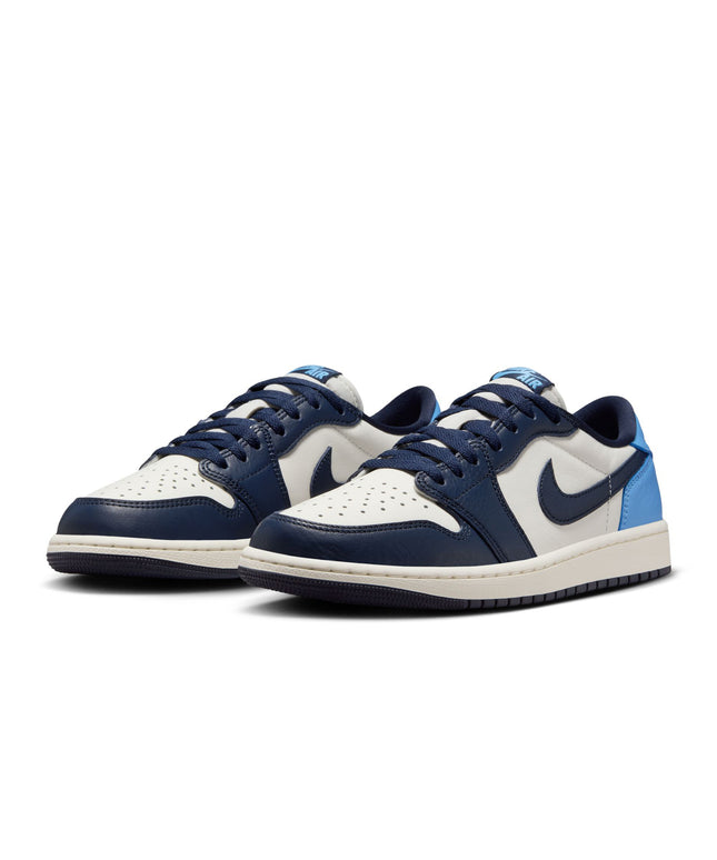 Air Jordan Hombres 1 Low OG UNC - Obsidiana