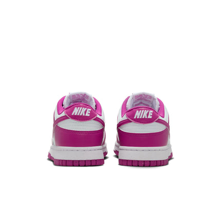 Nike Dunk Low para mujer - Blanco/Fucsia intenso