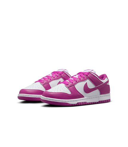 Nike Women’s Dunk Low - White/Hot Fuchsia