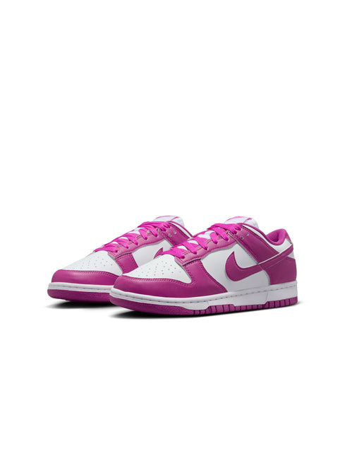 Nike Women’s Dunk Low - White/Hot Fuchsia