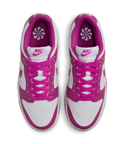 Nike Women’s Dunk Low - White/Hot Fuchsia