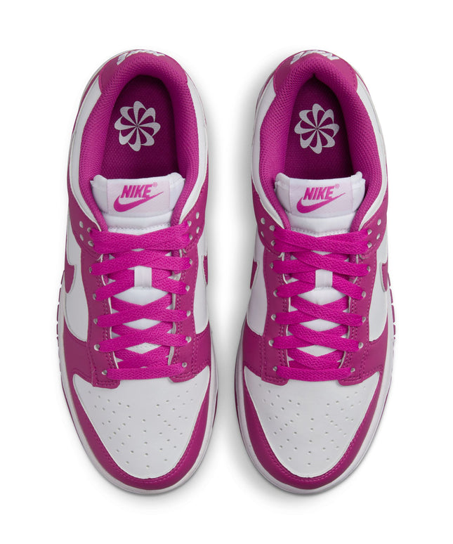 Nike Women’s Dunk Low - White/Hot Fuchsia