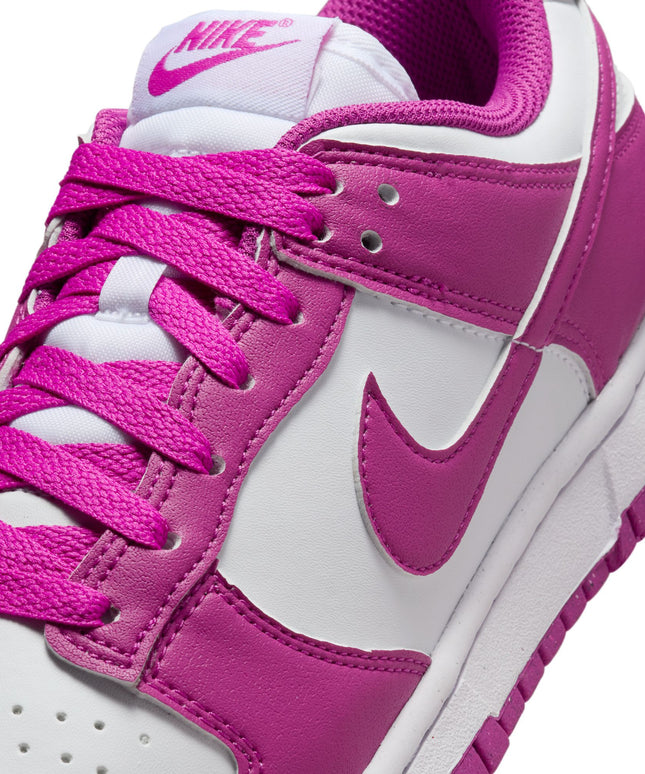 Nike Women’s Dunk Low - White/Hot Fuchsia