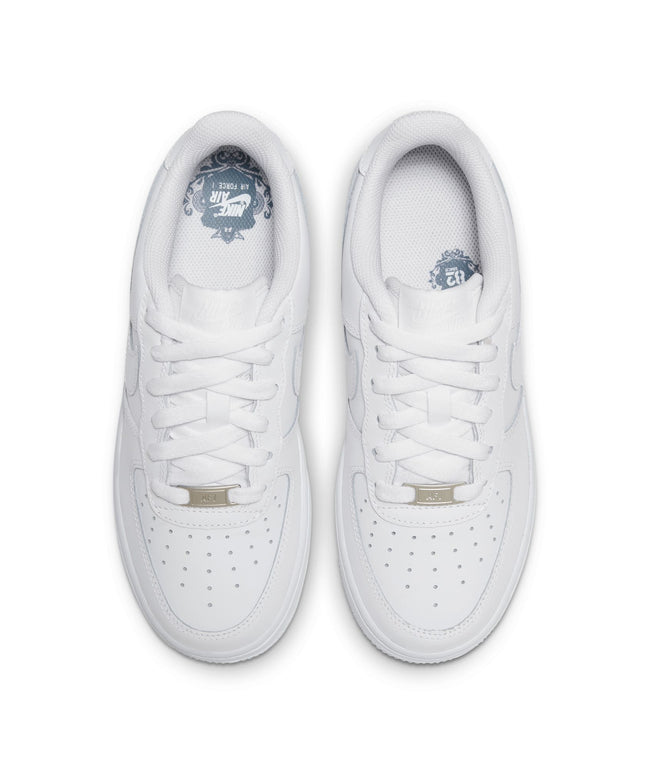 Nike Big Kids Air Force 1 LE – Triple White