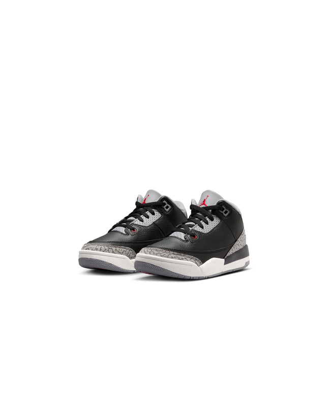 Air Jordan (PS) 3 Retro - Cemento negro