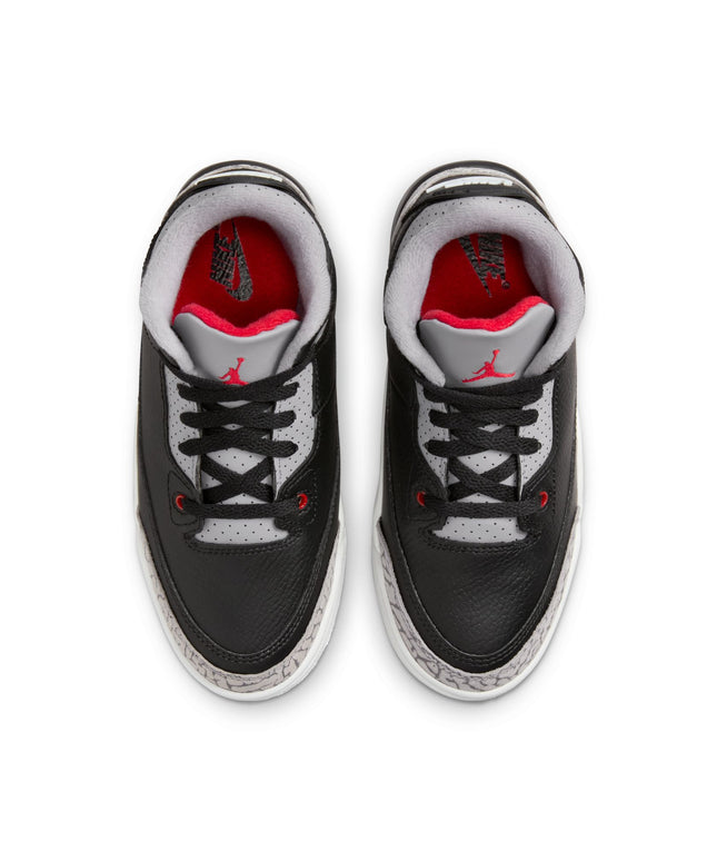 Air Jordan (PS) 3 Retro - Cemento negro