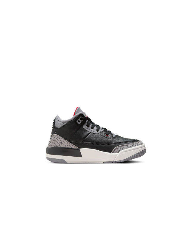 Air Jordan (PS) 3 Retro - Cemento negro