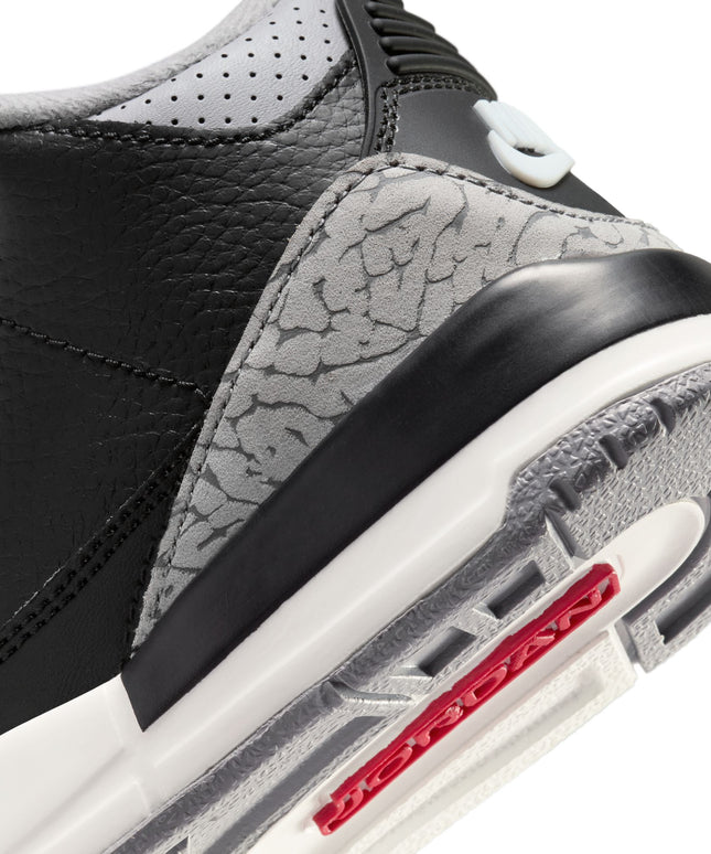 Air Jordan (PS) 3 Retro - Cemento negro