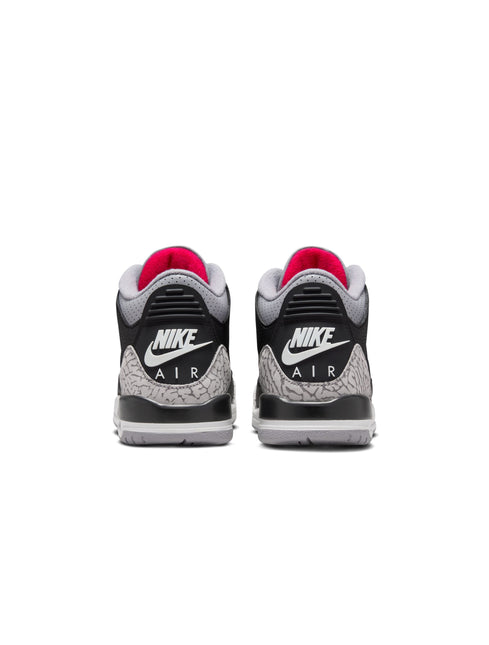 Air Jordan Big Kids 3 Retro - Black Cement