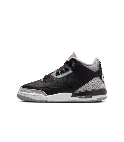 Air Jordan Big Kids 3 Retro - Black Cement