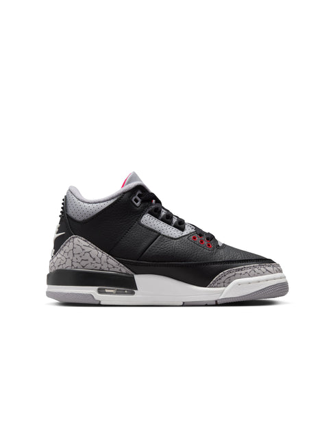 Air Jordan Big Kids 3 Retro - Black Cement