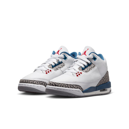 Air Jordan Big Kids 3 Retro - True Blue