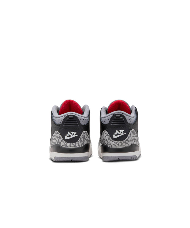 Air Jordan (TD) 3 Retro - Cemento negro