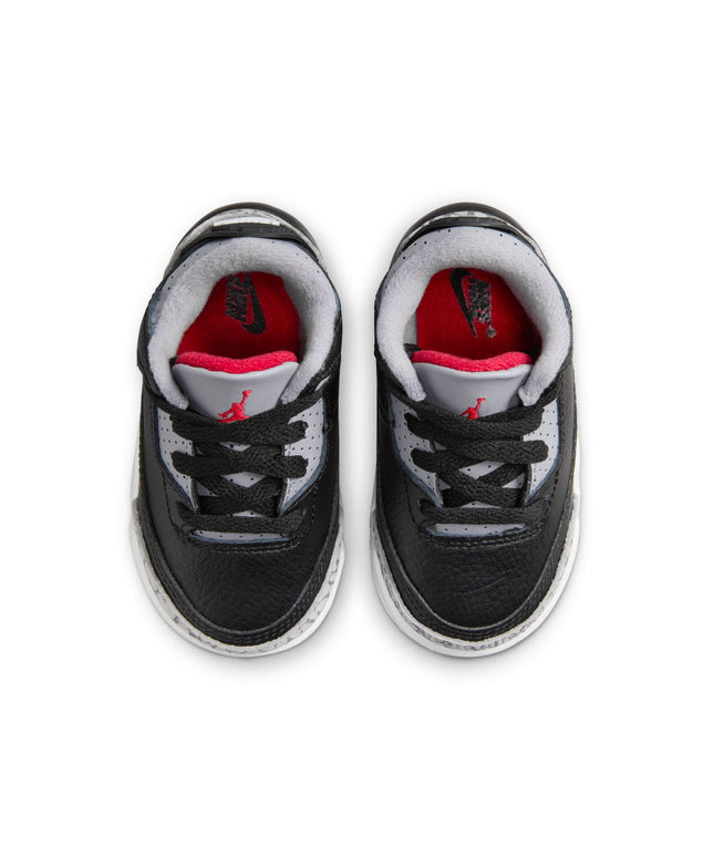 Air Jordan (TD) 3 Retro - Cemento negro