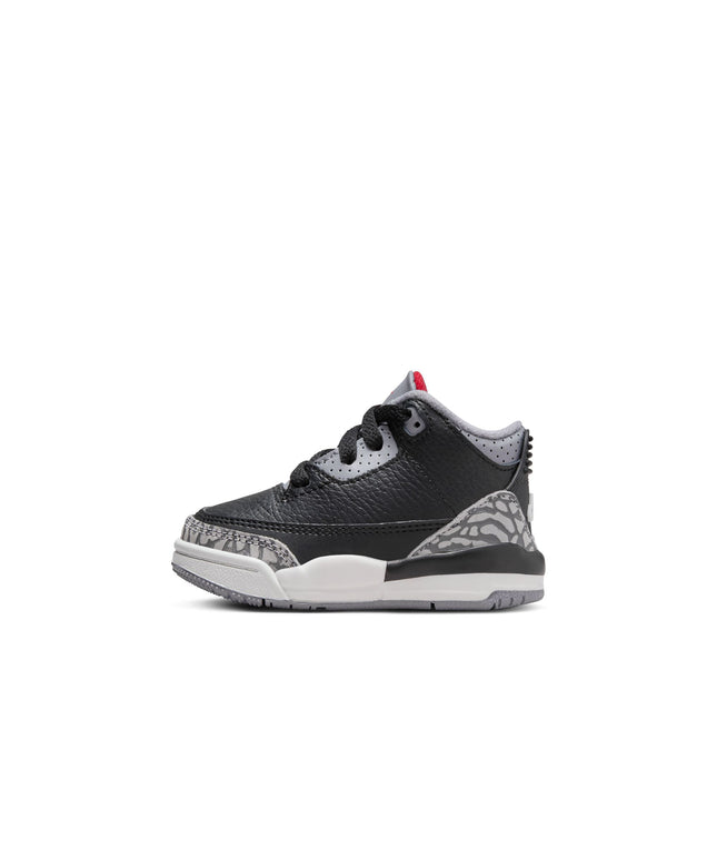 Air Jordan (TD) 3 Retro - Cemento negro