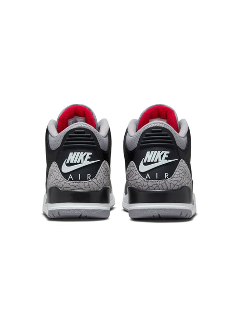 Air Jordan Mens 3 Retro - Black Cement