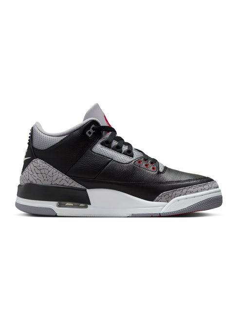 Air Jordan Mens 3 Retro - Black Cement