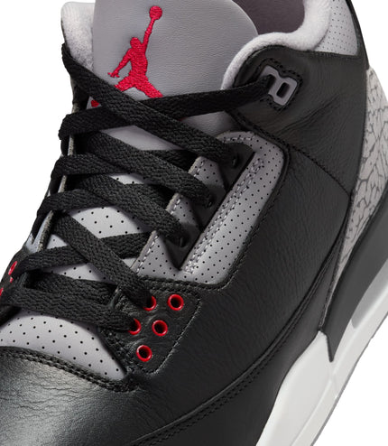 Air Jordan Mens 3 Retro - Black Cement