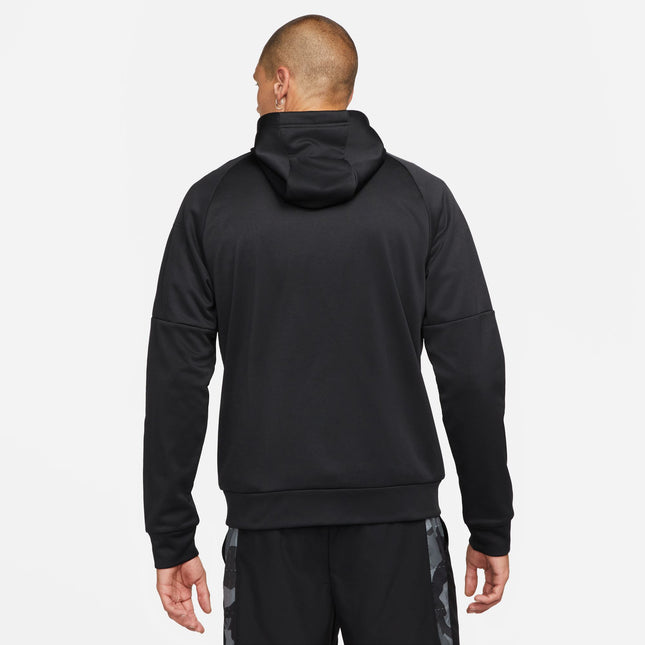 Nike Mens Therma Full Zip Fitness Top - Black