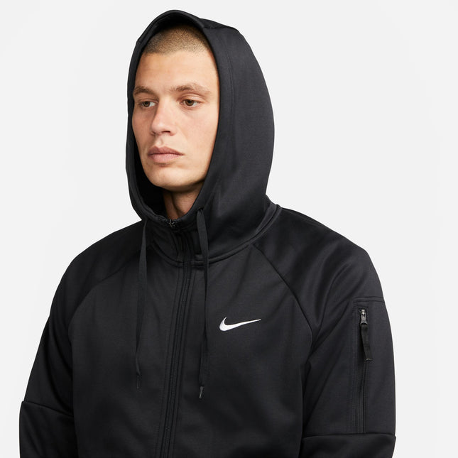 Nike Mens Therma Full Zip Fitness Top - Black