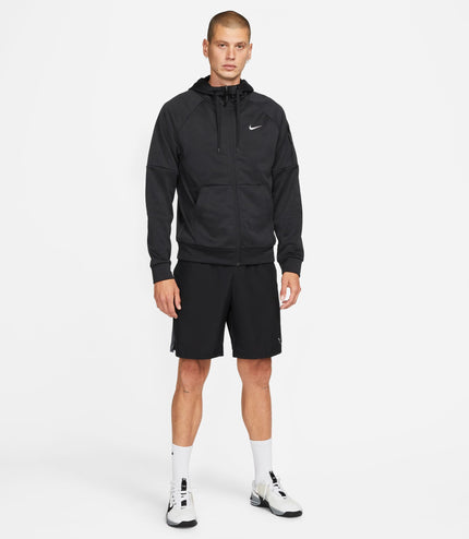 Nike Mens Therma Full Zip Fitness Top - Black