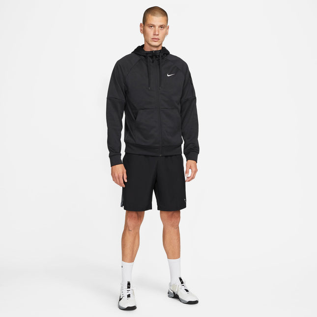 Nike Mens Therma Full Zip Fitness Top - Black