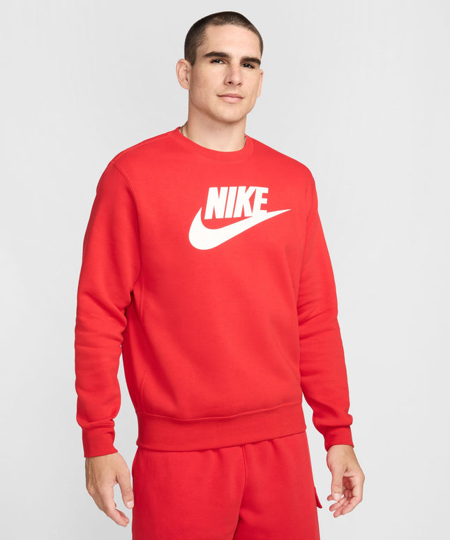 Nike Mens Sportswear Club Fleece Crewneck - University Red