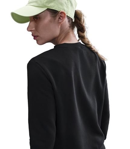Nike Womens Club Fleece Crewneck - Black/White