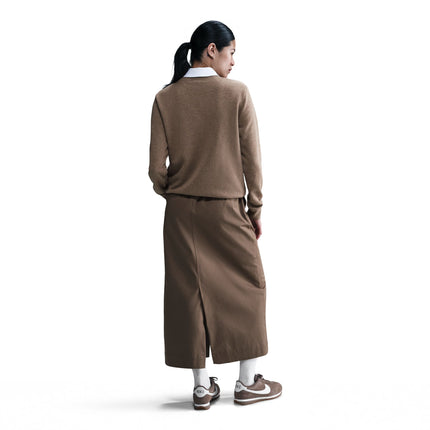 Nike Women's Sportswear Club Fleece Crewneck - Mink Brown
