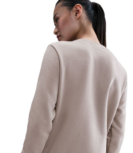 Nike Womens Sportswear Club Fleece Crewneck - Malt