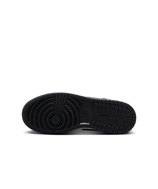 Air Jordan Big Kids 1 Mid - Black Off Noir