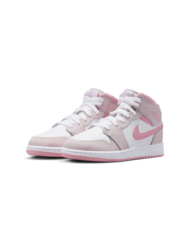 Air Jordan Big Kids 1 Mid - Pearl Pink